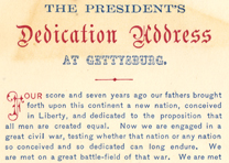 Abraham Lincoln, Gettysburg Address, November 19, 1863 (Gilder Lehrman Collection) Abraham Lincoln, Gettysburg Address, November 19, 1863 (GLC06811)