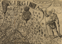Detail of Jamestown from 1624 map of Virginia engraved by William Hole. (LOC) Detail of Jamestown from 1624 map of Virginia engraved by William Hole. (LOC)