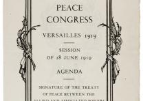 Peace Congress, Versailles 1919, Session of 28 June 1919: Agenda. (Gilder Lehrman Collection) Peace Congress, Versailles 1919, Session of 28 June 1919: Agenda. Signature of t