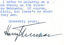 Harry S. Truman to Dean Acheson, March 31, 1950. (Gilder Lehrman Collection) Harry S. Truman to Dean Acheson, March 31, 1950. (GLC00782.22)