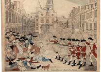 Paul Revere, “The Bloody Massacre in King-Street, March 5, 1770.” Boston, 1770. (Gilder Lehrman Collection) Paul Revere, “The Bloody Massacre in King-Street, March 5, 1770.” Boston, 1770.