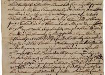 Articles of agreement between Robert Livingston and William Kidd, and Richard Blackham, February 7, 1696. (Gilder Lehrman Collection) Agreement between Livingston and Kidd, and Blackham, 1696. (GLC)