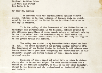 Franklin D. Roosevelt to Joseph Curran, January 14, 1942. (Gilder Lehrman Collection) Franklin D. Roosevelt to Joseph Curran, January 14, 1942. (Gilder Lehrman Collec