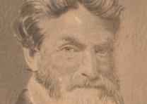 John Brown, ca. June 1859, four months before his raid on Harpers Ferry, Virginia. (Gilder Lehrman Collection) John Brown, ca. June 1859, painted photograph. (GLC04447)