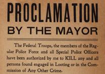 Proclamation by the Mayor, San Francisco, California, April 18, 1906 (Gilder Lehrman Collection) Proclamation by the Mayor, San Francisco, CA, April 18, 1906 (GLC 04967.01)