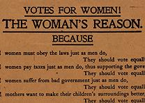 Detail of a broadside promoting women’s suffrage, ca. 1915. (Gilder Lehrman Collection) Detail of a broadside promoting women’s suffrage. (GLC08963)