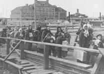 Landing at Ellis Island, ca. 1902 (Library of Congress Prints and Photographs Division) Landing at Ellis Island, ca. 1902 (LC-USZ62-12595)