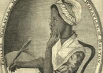 Frontispiece of Phillis Wheatley's Poems on Various Subjects, Religious and Moral, 1773 (Gilder Lehrman Collection)