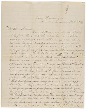  Braxton Bragg to Henry J. Hunt, April 21, 1861. (Gilder Lehrman Collection)