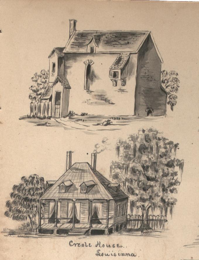 Creole House, Louisiana, ca. 1864 (Gilder Lehrman Collection)