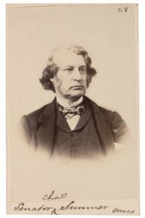 Photograph of Charles Sumner, c. 1861–1865 (Gilder Lehrman Collection) Photograph of Charles Sumner, c. 1861–1865 (Gilder Lehrman Collection)