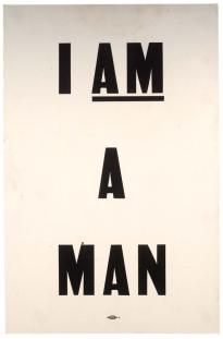I am a man broadside, ca. April 4, 1968. (Gilder Lehrman Collection)