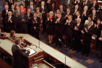 President George W. Bush addresses joint session of Congress, September 20, 2001 (George W. Bush Library)
