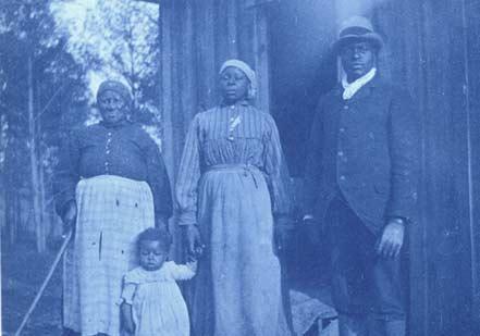Portrait of an African-American family in Calhoun, Alabama, cyanotype by Richard Riley, ca. late 1800s. (Gilder Lehrman Collection) Portrait of an African-American family in Calhoun, Alabama, cyanotype by Richard Riley, ca. late 1800s. (Gilder Lehrman Collection)