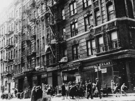 Street scene, Lower East Side, c. 1935-37. (Photograph by Arnold Eagle, Collection of the Lower East Side Tenement Museum © 2009) Street scene, Lower East Side, c. 1935-37. (Photograph by Arnold Eagle, Collecti