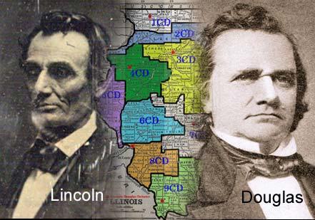 Images courtesy of the Gilder Lehrman Collection (Lincoln), the Library of Congress (Douglas) and Dickinson College (map), with special thanks to Russell Toris and John Osborne. Images courtesy of the Gilder Lehrman Collection (Lincoln), the Library of Congr