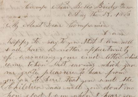Virginian Christian Epperly describes his despair about the Southern cause in this letter to his wife, Mary, August 19, 1863. The Gilder Lehrman Collection. Virginian Christian Epperly describes his despair about the Southern cause in th
