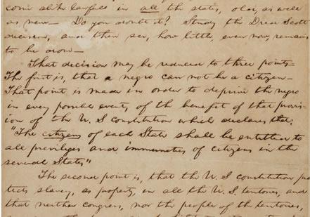 Lincoln's 'House Divided' Speech (Gilder Lehrman Collection, GLC 2533) Lincoln's 'House Divided' Speech (Gilder Lehrman Collection, GLC 2533)
