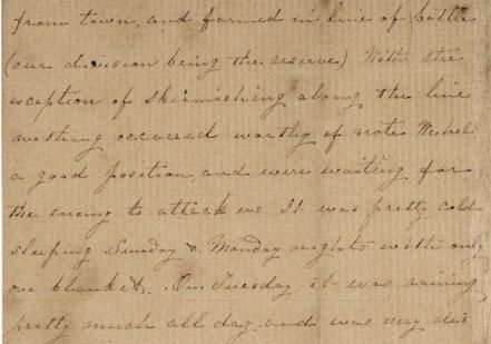 The second page of a letter from Edward K. Ward, a Confederate officer, to his sister in Tennessee, January 12, 1863. The Gilder Lehrman Collection. The second page of a letter from Edward K. Ward, a Confederate officer, to his s