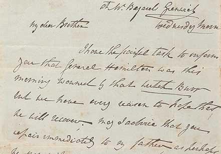 Angelica Schuyler Church to Philip Schuyler, July 11, 1804 (Gilder Lehrman Collection) Angelica Schuyler Church to Philip Schuyler, July 11, 1804 (Gilder Lehrman Colle