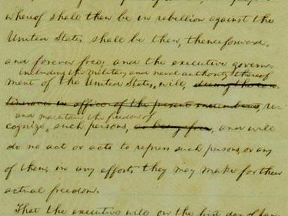 'No slave escaping . . . shall be delivered up' Lincoln's Preliminary Emancipation Proclamation, September 22, 1862 (New York State Library) 'No slave escaping . . . shall be delivered up' Lincoln's Preliminary Emancipati