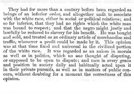 Report of the Decision of the Supreme Court of the United States, and the Opinions of the Judges Thereof, in the Case of Dred Scott Versus John F. A. Sandford, 1857. (Gilder Lehrman Collection, GLC 00267.058) Report of the Decision of the Supreme Court of the United States, and the Opinio