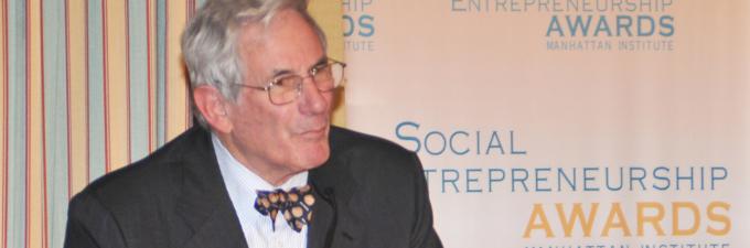 Richard Gilder (pictured here) and Lewis E. Lehrman were awarded the 2010 William E. Simon Prize for Lifetime Achievement in Social Entrepreneurship for founding the Gilder Lehrman Institute of American History. 2010 William E. Simon Prize for Lifetime Achievement in Social Entrepreneurship