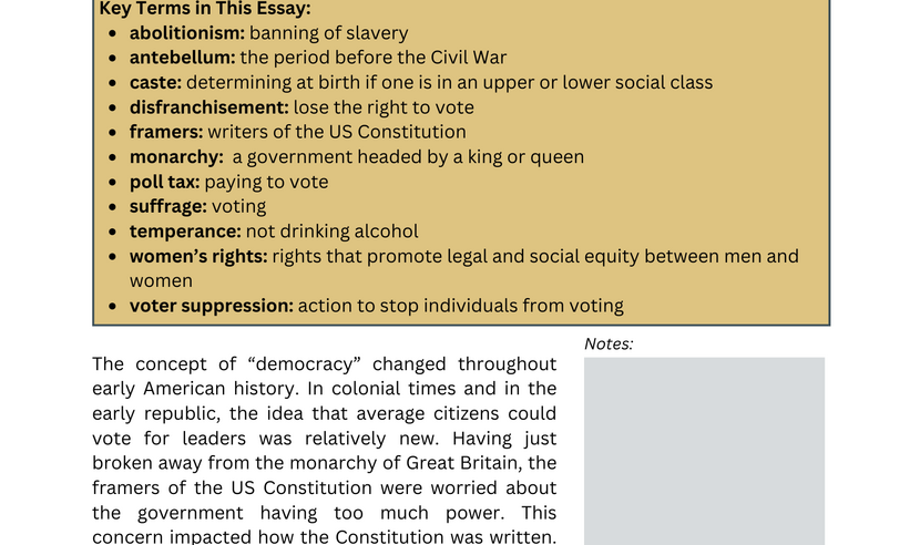 Image file for "Voting Rights and Restrictions in Pre-Emancipation America." A PDF is available on the linked page.