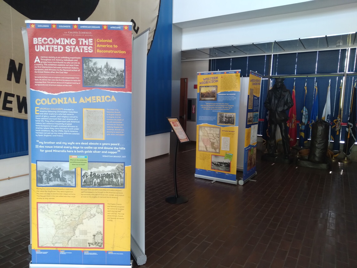 Becoming the US exhibition featured at the USS Kidd Veterans Museum