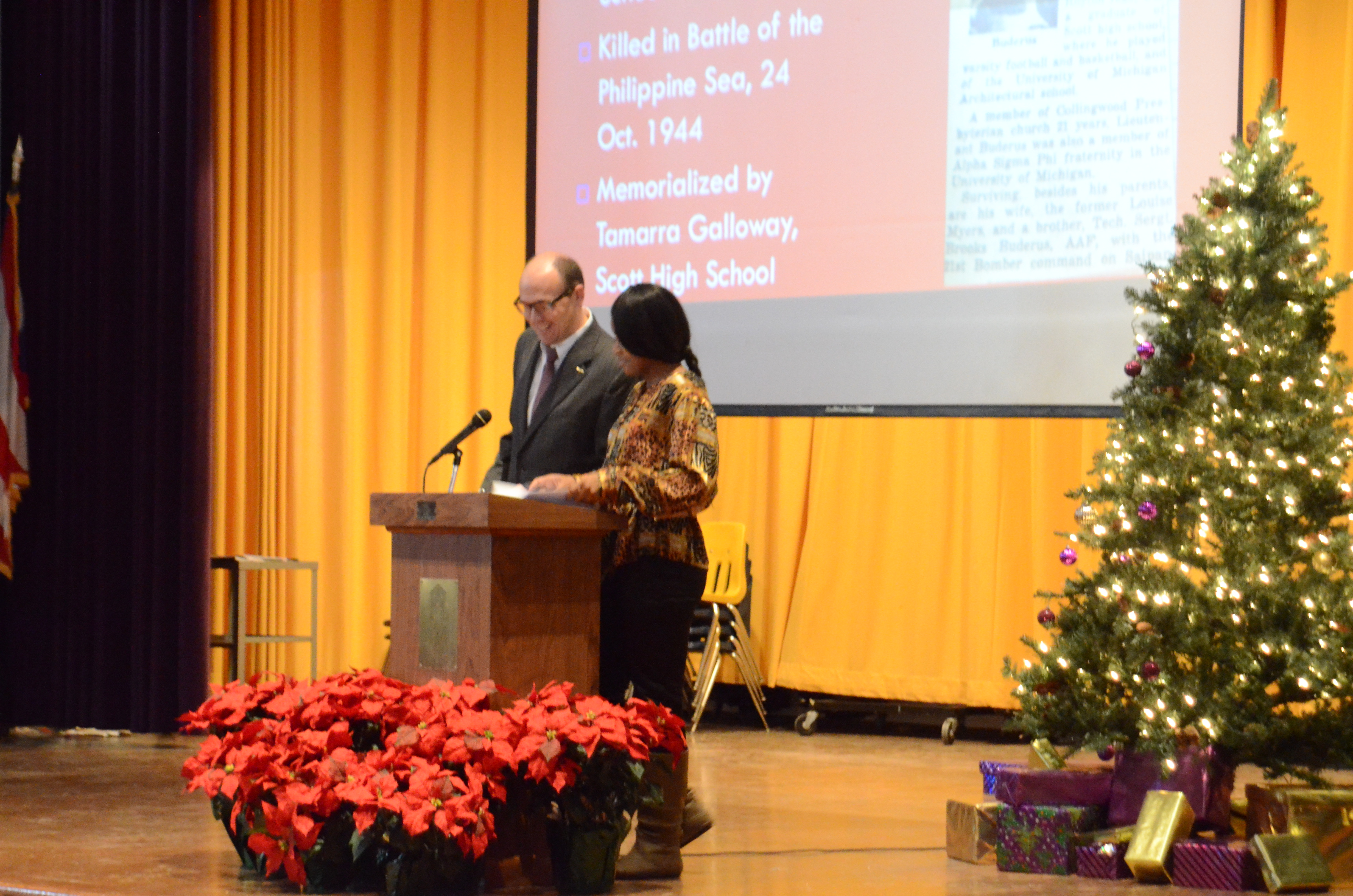 A high school student presents her eulogy for the fallen soldier assigned to her.