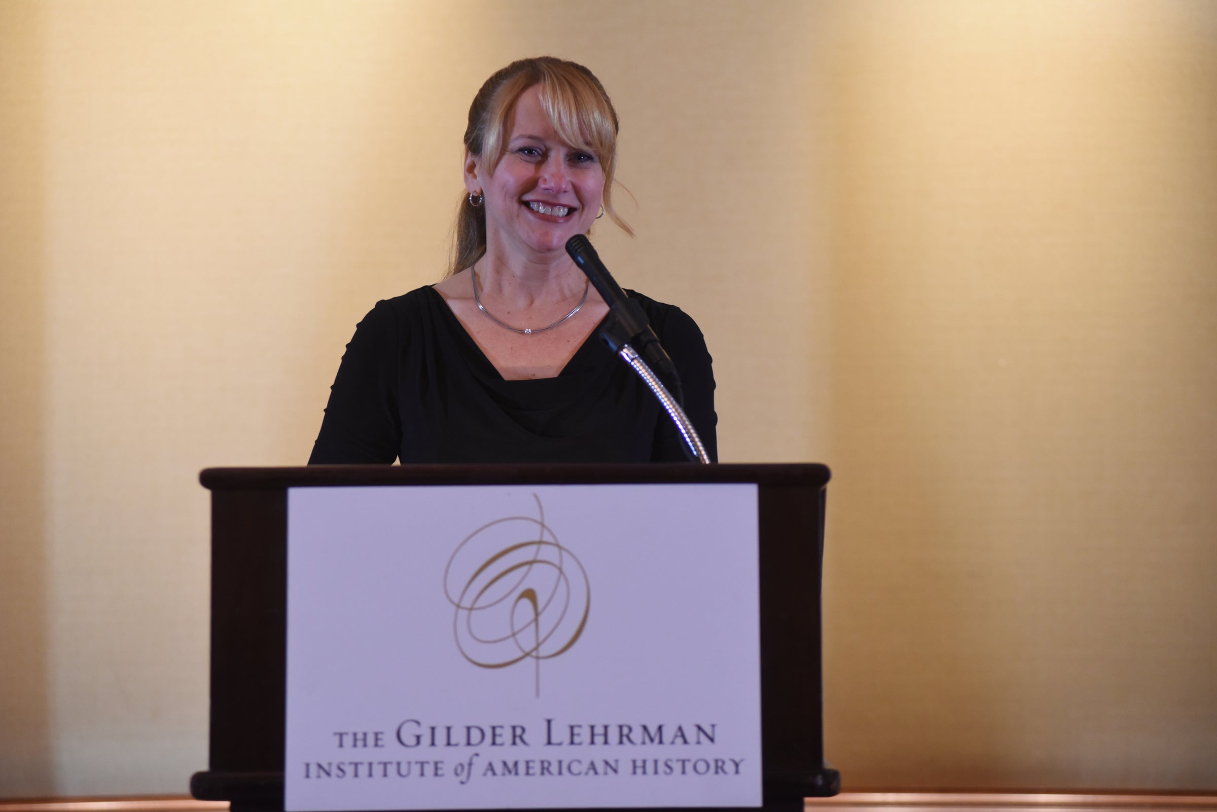 2014 National History Teacher of the Year Michele Anderson at the award ceremony in New York City