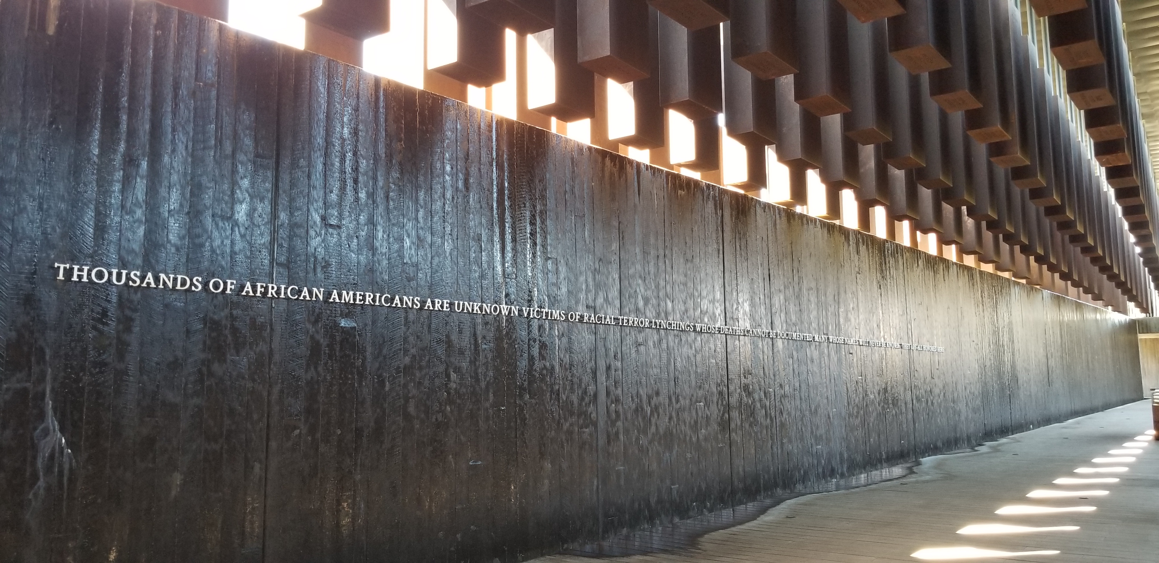 The National Memorial for Peace and Justice in Montgomery, Alabama