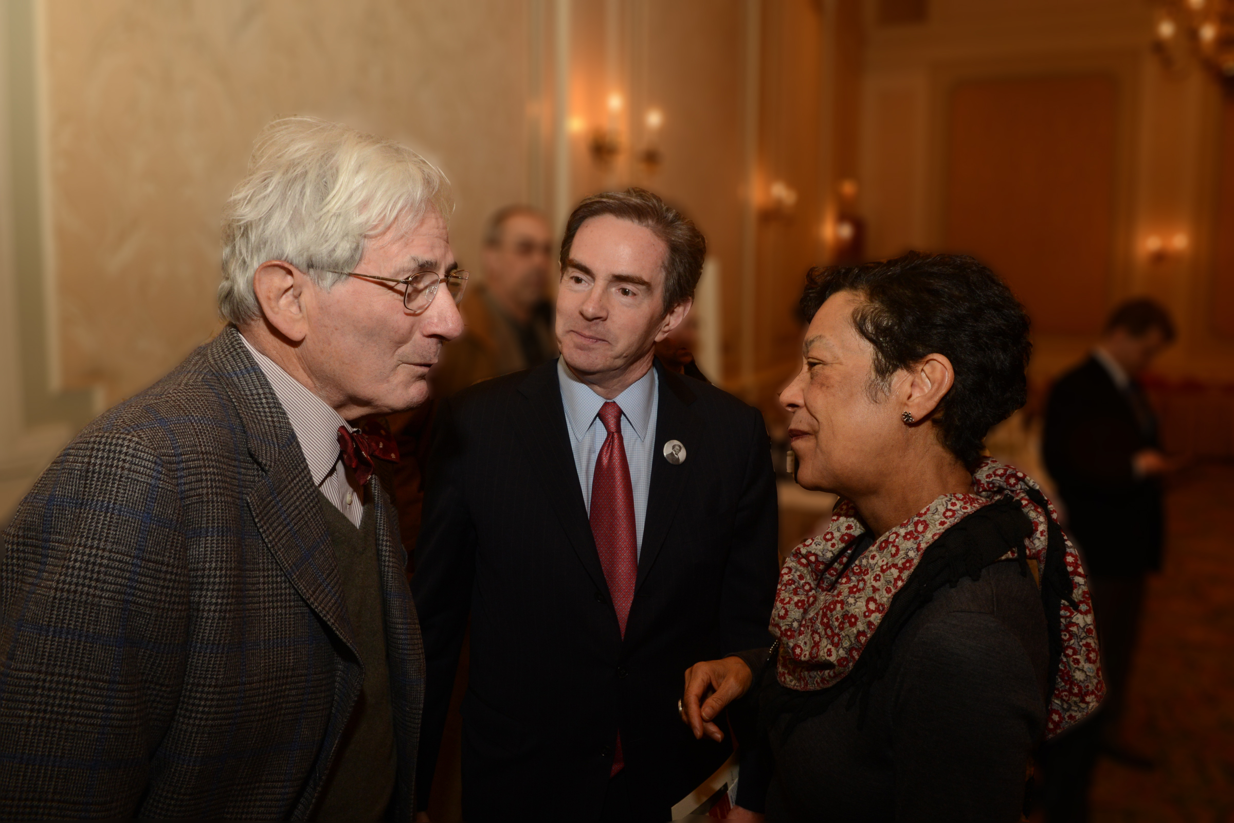 Richard Gilder with James Basker at the 2013 Frederick Douglass Book Prize Awards