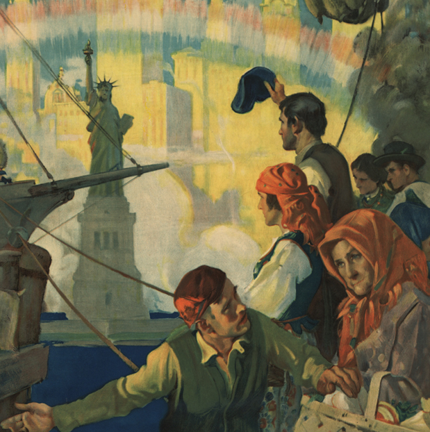 American Immigration History: 1820 to the Present (Immigrants arriving at Ellis Island)