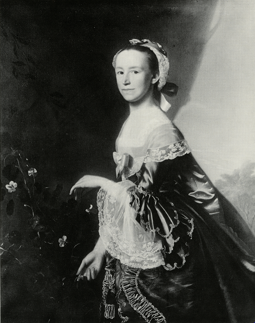 Women in the American Revolution (Black and white portrait of Mercy Warren)