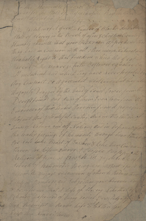 Petition for freedom from "A Great Number of Blackes" to the Massachusetts Council and the House of Representative, January 1777 (Jeremy Belknap Papers, Massachusetts Historical Society)