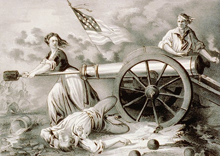 Currier and Ives, "The Heroine of Monmouth," New York, 1876 (Library of Congress)