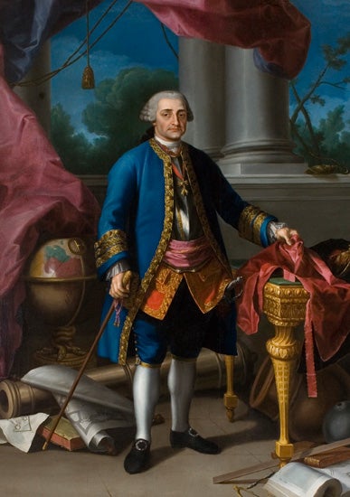 Pedro Pablo Abarca de Bolea, Count of Aranda, portrait by Ramón Bayeu, 1769 (Museo de Huesca, Spain)