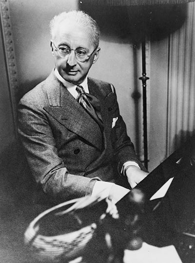 Jerome Kern, seated at piano, ca. 1930–1945 (Library of Congress)
