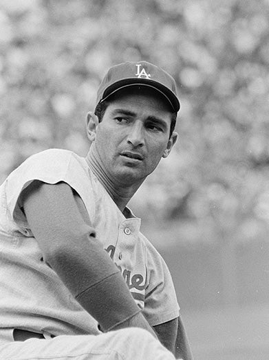 Sandy Koufax of the Los Angeles Dodgers, photograph by Phil Bath, April 12, 1966 (Library of Congress)