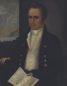 Joshua Johnson, Gentleman of the Shure Family, oil on canvas, ca. 1810 (Baltimore Museum of Art, gift of Edgar William and Bernice Chrysler Garbisch, New York, BMA 1972.78.1)