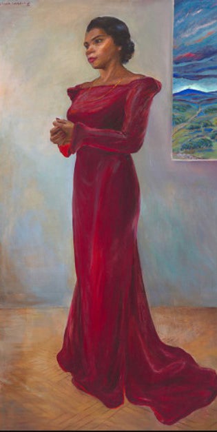 A portrait of Marian Anderson by Laura Wheeler Waring, oil on canvas, 1944 (National Portrait Gallery, Smithsonian Institution; gift of the Harmon Foundation. Copyright © Estate of Laura Wheeler Waring.)
