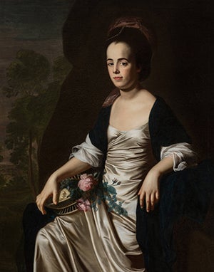 Mrs. John Stevens (Judith Sargent, later Mrs. John Murray), oil on canvas, 1770–1772 (Terra Foundation for American Art)
