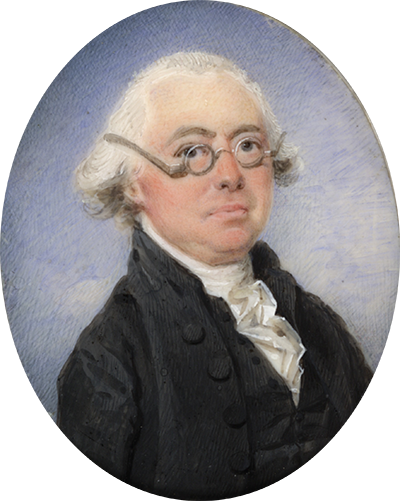 James Wilson by Jean Pierre Henri Elouis, watercolor on ivory, ca. 1792 (Smithsonian American Art Museum)