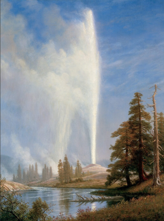 Albert Bierstadt, "Old Faithful," oil on canvas, 1881 (White House Historical Association)