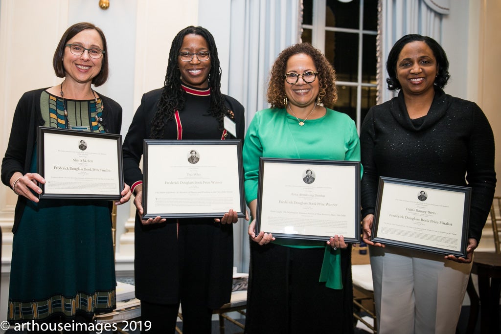 The four finalists for the 2018 Frederick Douglass Book Prize