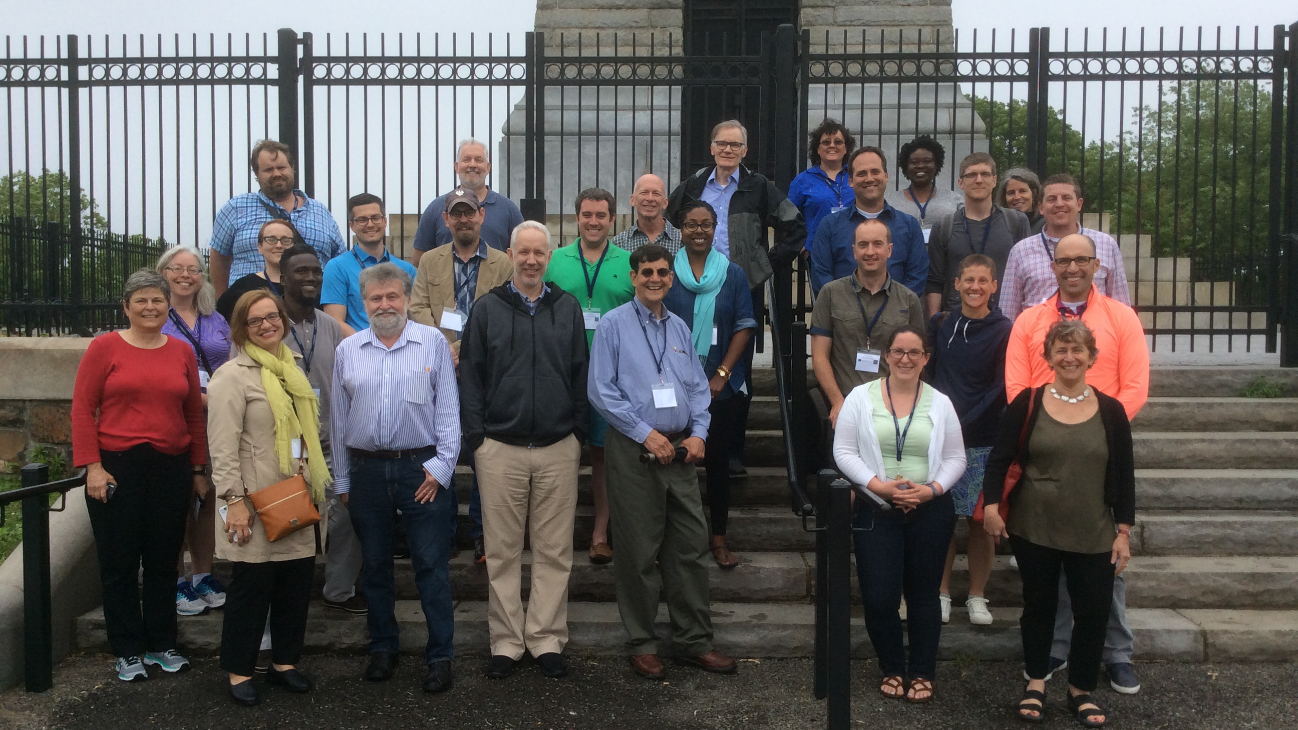 Professor David Blight with the 2018 class of The Civil War in American Memory in New Haven, CT.