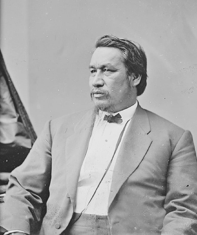 Colonel Ely S. Parker by Mathew Brady, Washington DC, ca. 1865. (National Archives, ARC Id 528267)