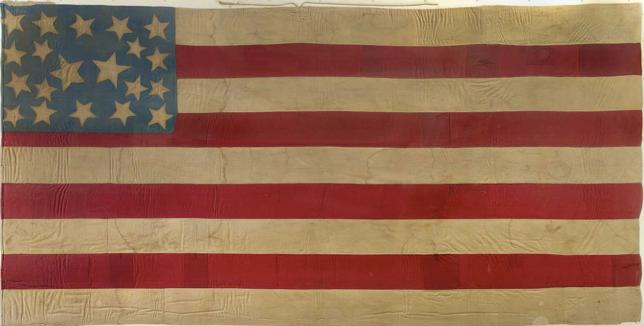 Twenty-star American "abolitionist" flag, ca. 1859 (Gilder Lehrman Institute, GLC05762)