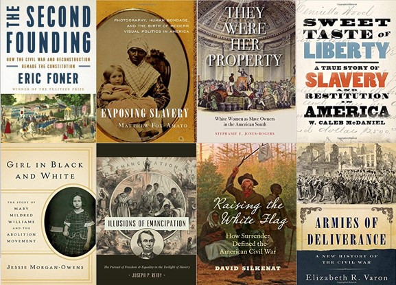 Book covers for 2020 Lincoln Prize finalists